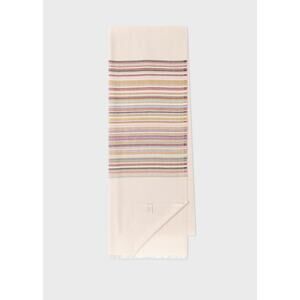 NWT Paul Smith $225 silk/wool signature stripe block scarf. Beautiful!